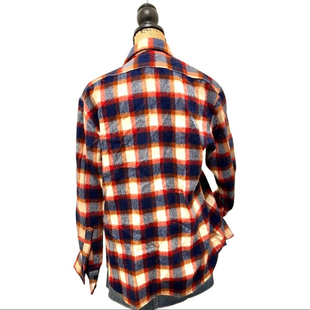 VINTAGE LIM'S SHIRTS flannel button down shirt UNISEX SIZE LARGE (read descrip) - Picture 4 of 8